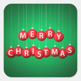 Kerstmis Vierkante Sticker