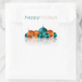 Kerstmis Vierkante Sticker (Tas)