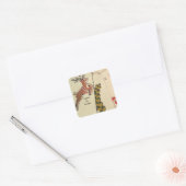 Kerstmis Vierkante Sticker (Envelop)