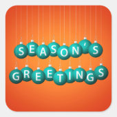 Kerstmis Vierkante Sticker (Voorkant)