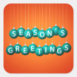 Kerstmis Vierkante Sticker