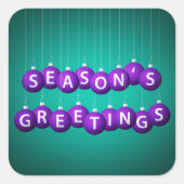 Kerstmis Vierkante Sticker (Voorkant)