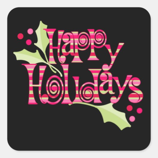 Kerstmis Vierkante Sticker (Voorkant)