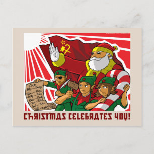 Kerstmis viert u! feestdagenkaart