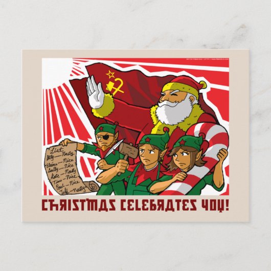 Kerstmis viert u! feestdagenkaart (Voorkant)