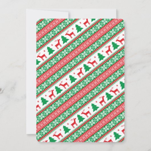 Kerstmis Vind het Gast Bingo Spel Kaart (Achterkant)