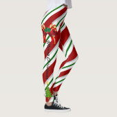 Kerstmis vind ik Snoep Leggings Red Green Pants (Rechts)
