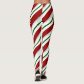 Kerstmis vind ik Snoep Leggings Red Green Pants (Achterkant)