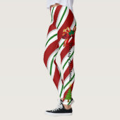 Kerstmis vind ik Snoep Leggings Red Green Pants (Links)