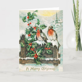 Kerstmis vintage 3 feestdagen kaart
