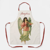 Kerstmis vintage, antieke Victoriaanse engel Schort (Voorkant)