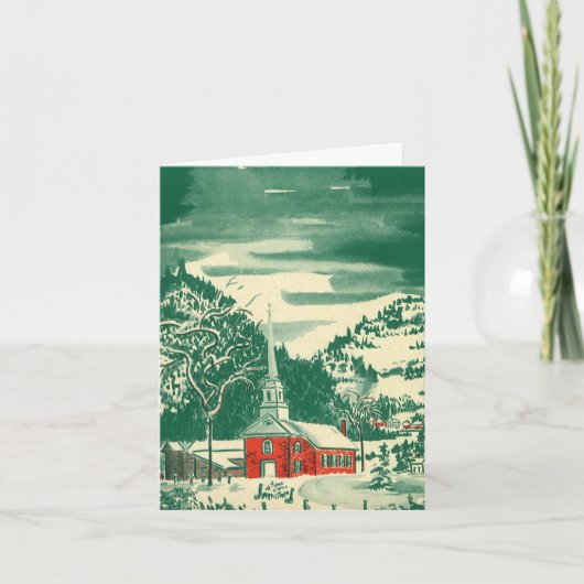 Kerstmis Vintage Bedankt (Voorkant)