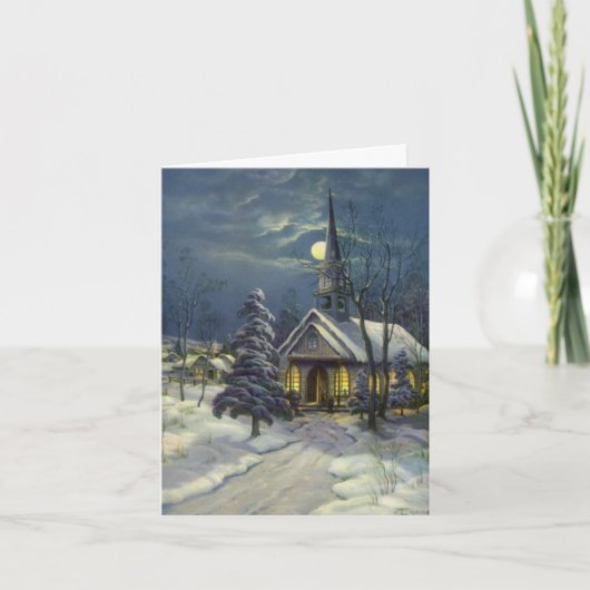 Kerstmis Vintage Bedankt (Voorkant)