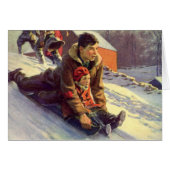Kerstmis Vintage Bedankt (Voorkant Horizontaal)