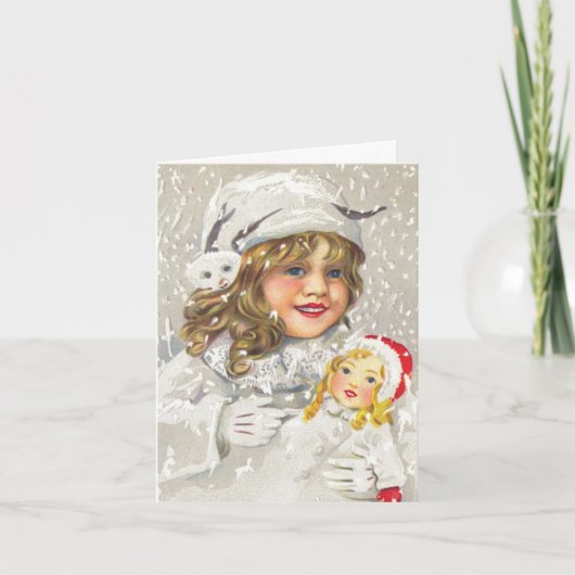 Kerstmis Vintage Bedankt (Voorkant)