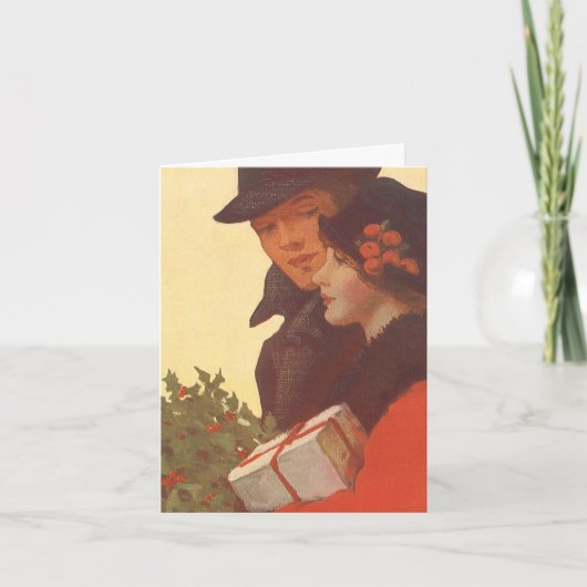 Kerstmis Vintage Bedankt (Voorkant)