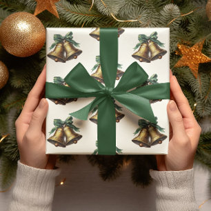 Kerstmis Vintage Bellen Inpakpapier