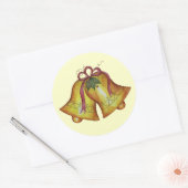 Kerstmis Vintage Bellen Sticker (Envelop)