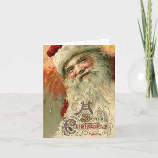 Kerstmis Vintage Dank Je Bedankkaart (Voorkant)