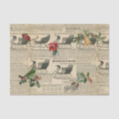 Kerstmis Vintage Decoupage Krant magazine slee Tissuepapier (Voorkant)