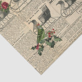 Kerstmis Vintage Decoupage Krant magazine slee Tissuepapier (Detail)