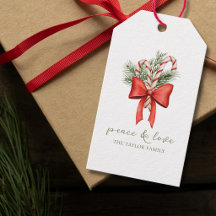 Kerstmis Vintage Eenvoudige Suikerstok Boog Vrede 