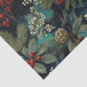 Kerstmis Vintage Elegante Glans II Tissuepapier (Detail)
