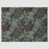 Kerstmis Vintage Elegante Glans II Tissuepapier (Voorkant)