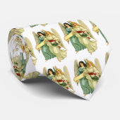 Kerstmis vintage, engelachtige Victoriaanse engele Stropdas (Opgerold)