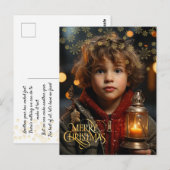 Kerstmis. Vintage. Felitatatie.  Briefkaart (Voorkant / Achterkant)