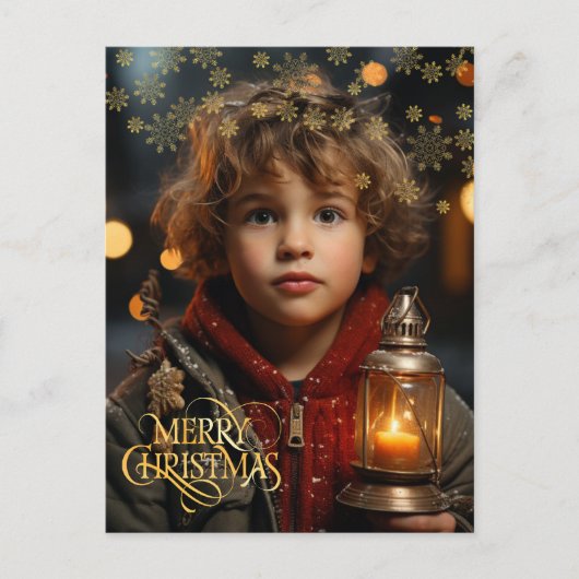 Kerstmis. Vintage. Felitatie. Briefkaart (Voorkant)