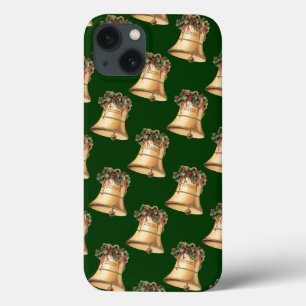Kerstmis Vintage Gouden Bellen, Seizoensgroeten iPhone 13 Hoesje