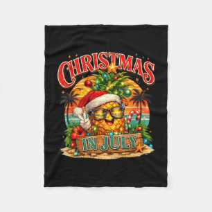 Kerstmis vintage in juli zomer squad mannen vrouwe fleece deken