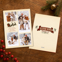 Kerstmis Vintage Kerst Foto Collage Arrenslee Ritt