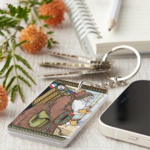 Kerstmis Vintage, Kerstman Speeltjes Klompen Schoe Sleutelhanger