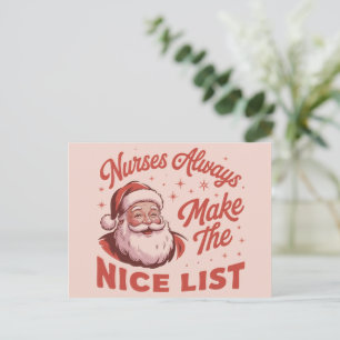 Kerstmis Vintage Kerstman Verpleegsters Maken de N Feestdagenkaart