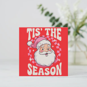 Kerstmis Vintage Kerstman Vrolijke Kerst Geschenk Kaart