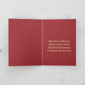 Kerstmis Vintage Middeleeuwse Christelijk Kruis Ku Kaart (Binnen)