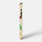 Kerstmis Vintage Patroon iPhone Hoesje (Linkerkant)