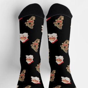 Kerstmis Vintage Patroon, Kerstman Sokken
