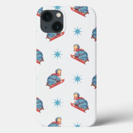 Kerstmis Vintage Patroon, Kind dat sleept in de Sn Case-Mate iPhone Case