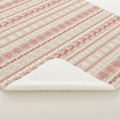 Kerstmis Vintage patroon Sherpa Deken (3/4)