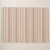 Kerstmis Vintage patroon Sherpa Deken (Voorkant (horizontaal))