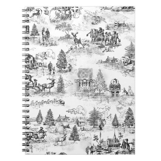 Kerstmis Vintage Persoonlijk Notitieboek (Voorkant)