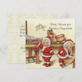 Kerstmis Vintage Retro Kerst Persoonlijk Kaart (Voorkant / Achterkant)