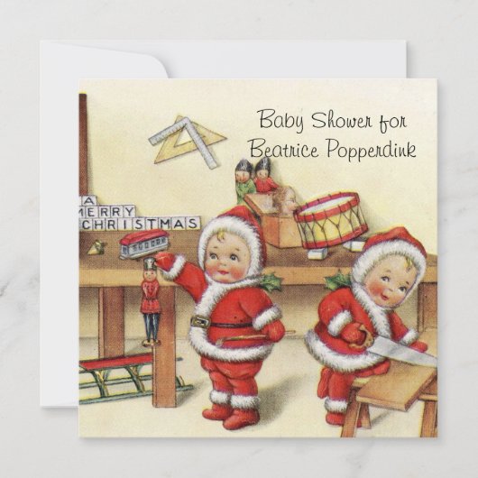Kerstmis Vintage Retro Kerst Persoonlijk Kaart (Voorkant)