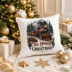 Kerstmis Vintage Rode Groene Citeren Worp Kussen