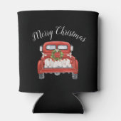 Kerstmis Vintage Rode Truck Blikjeskoeler (Achterkant)