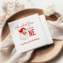 Kerstmis Vintage Sinterklaas Eerste Verjaardag