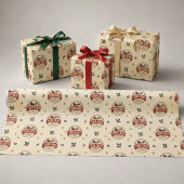 Kerstmis Vintage Sinterklaas Klassiek Cadeaupapier